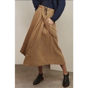 Moon River Linen Blend Skirt